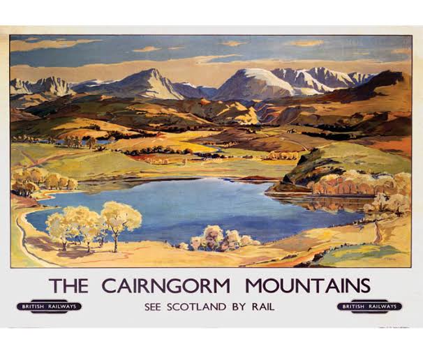 The Cairngorm Mountains Poster - by Brendan Neiland