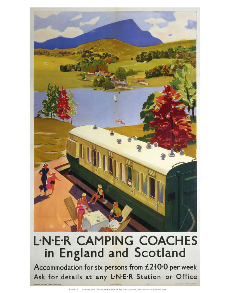 Camping Coaches Poster